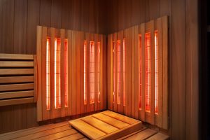 Picture of an infrared sauna — not the same kind of infrared radiation as the one used in nir spectroscopy